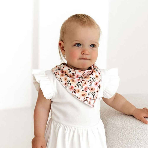 ORGANIC DRIBBLE BIB - SPRING FLORAL