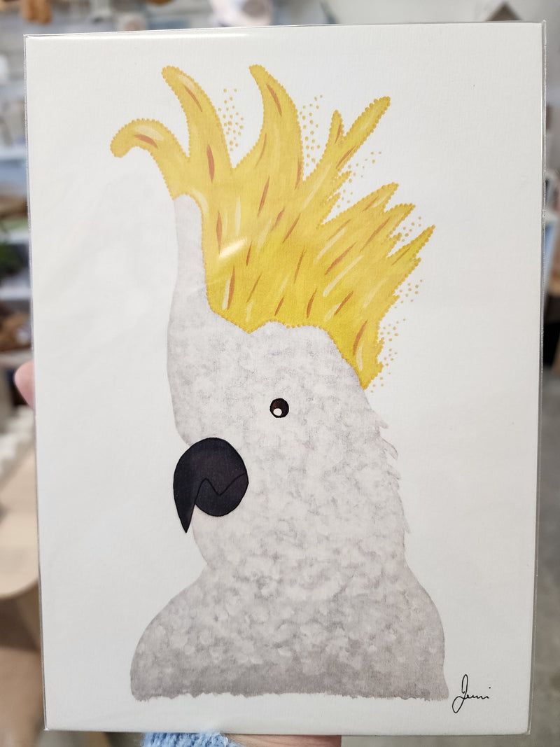 ARTIST PRINT - 'CECIL THE COCKATOO'