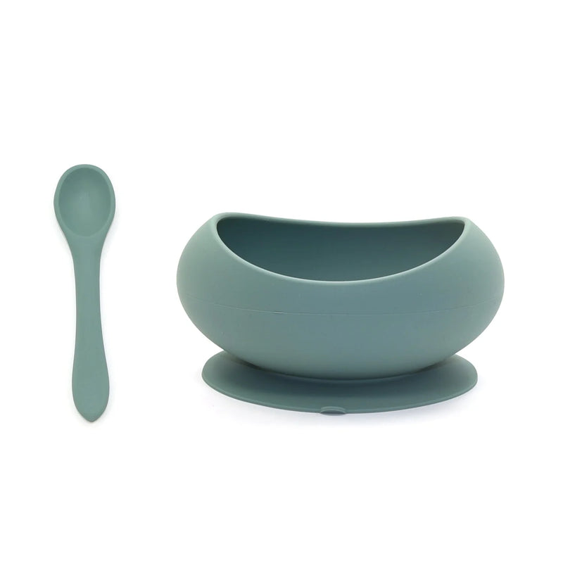 SILICONE BOWL & SPOON - OCEAN