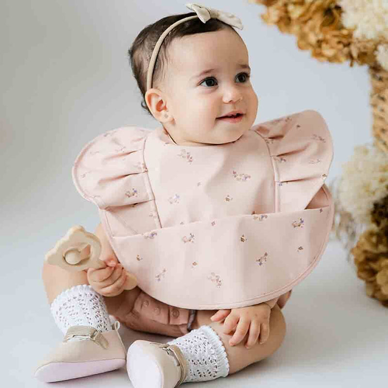 POSY FRILL WATERPROOF SNUGGLE BIB