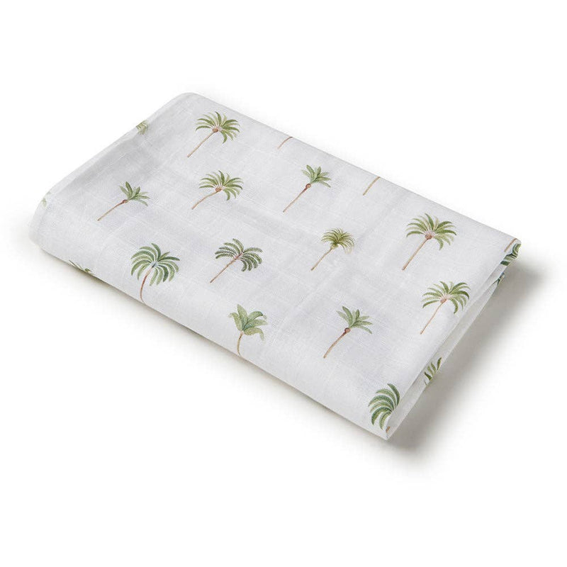 GREEN PALM MUSLIN WRAP